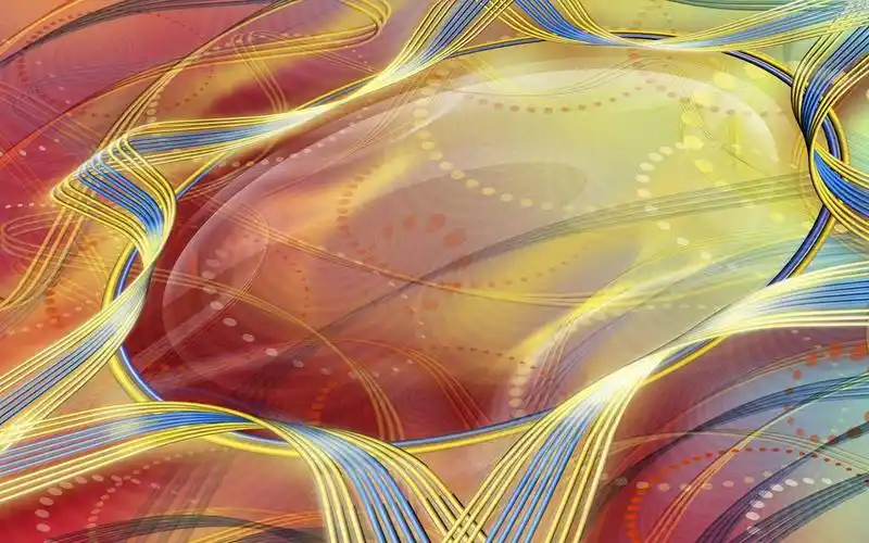 炫丽多彩的曲线效果图【一】,高清壁纸图片,五颜六色-回车桌面