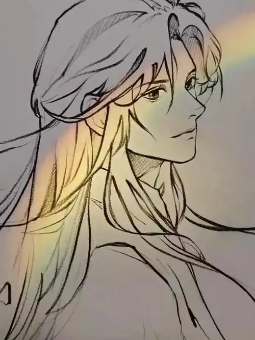 心动男孩古风男子绘画