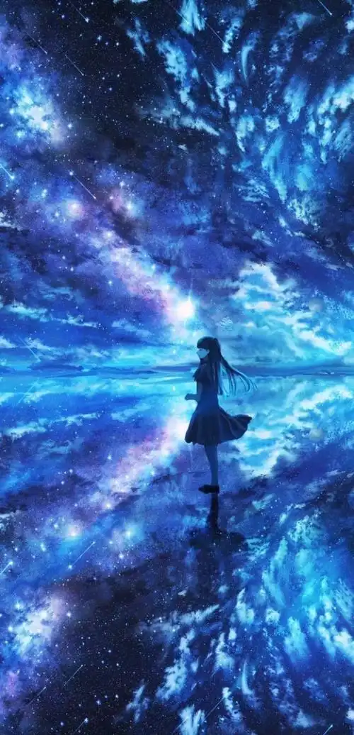 出单:星空动漫少女壁纸