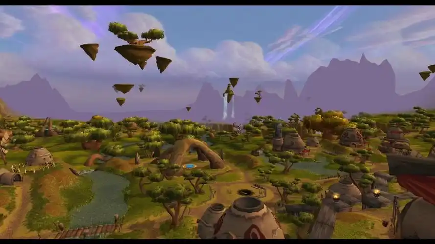 4k纳格兰风景阳光正好魔兽世界