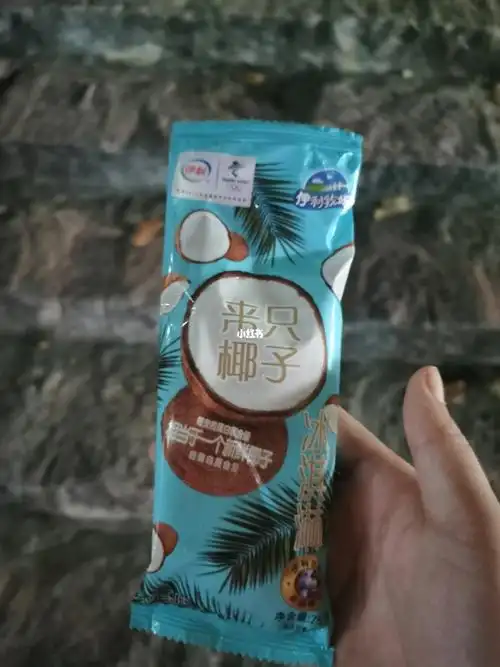 伊利来只椰子雪糕_雪糕_椰子_椰子味_超市_美食_美食测评