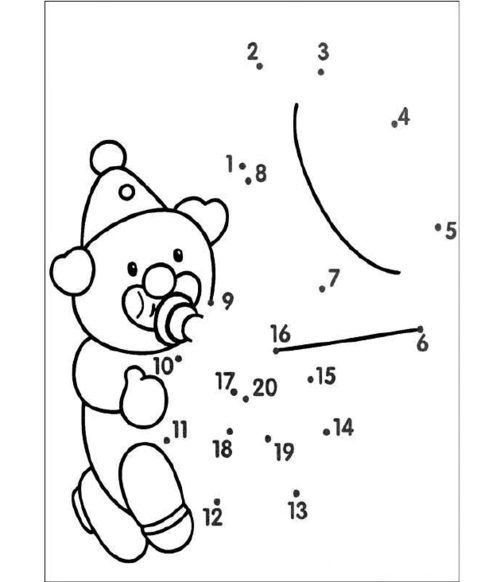 110数字点连线简笔画素材