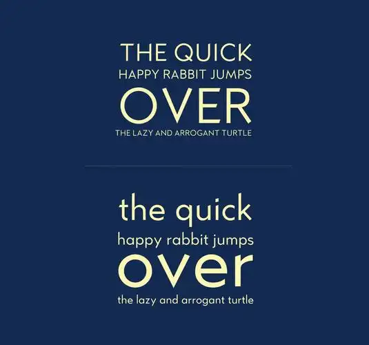 印刷排版适用英文无衬线几何优雅字体kanofreefont