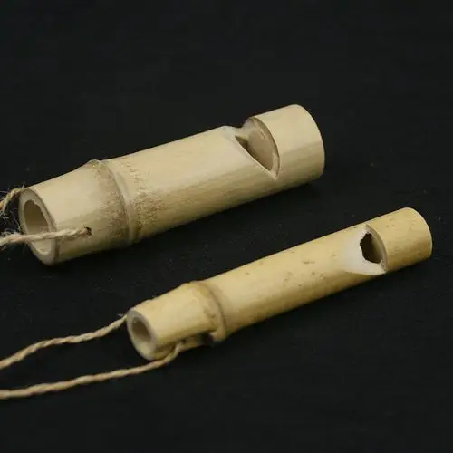 竹子口哨天然手工儿童玩具减压乐器训练竹节鸟叫吹奏玩具