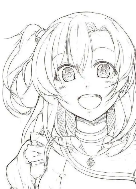 漫画简笔画人物女孩全身手绘