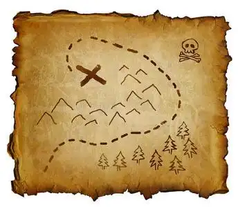 海盗藏宝图照片