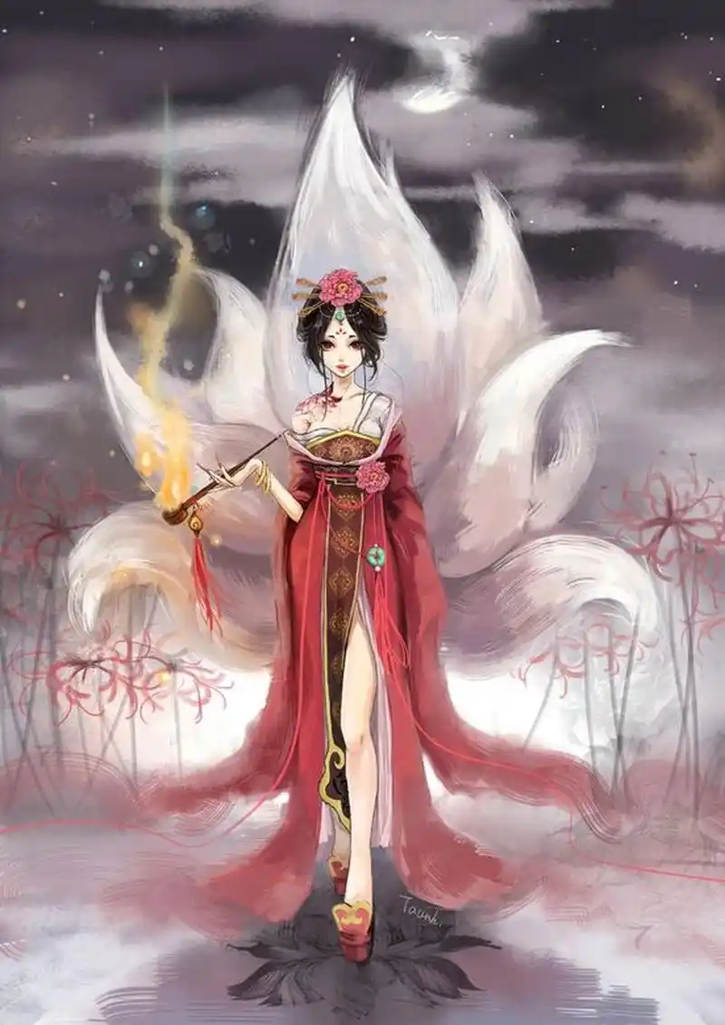 上:九尾妖狐苏妲己,祸害千年,遗臭百世. 下?请.