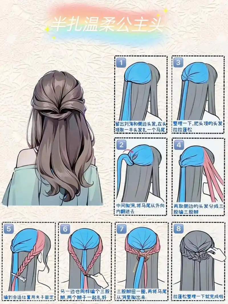 新年回家这样扎头发!公主们,这样扎头发一定是村里最靓的仔!# - 抖音