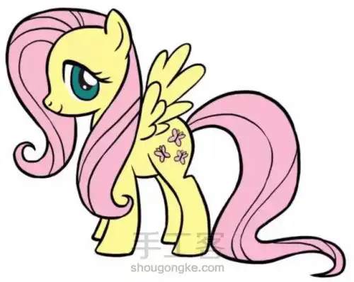 (转)7步画出小马宝莉柔柔 第8步