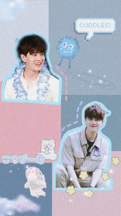 拼贴壁纸 人物:任嘉伦