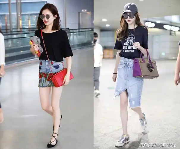 日常黑白t恤,简约款式不简约的穿搭,明星小时髦造型借鉴选搭