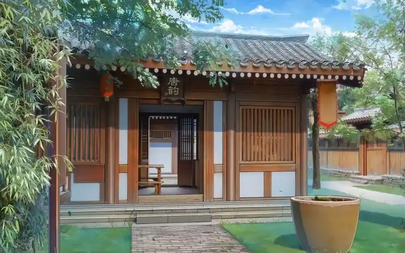 古风小院丨街道传来热闹的声音丨白噪音丨放松丨助眠