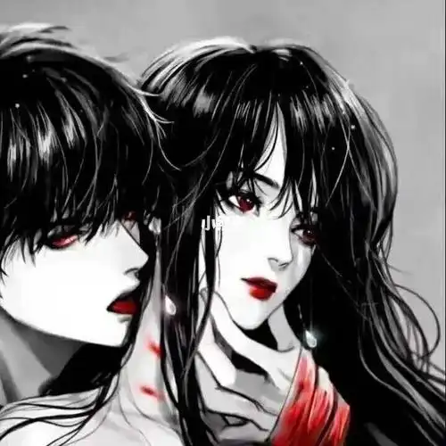 恶魔情头_情侣头像_素材_头像