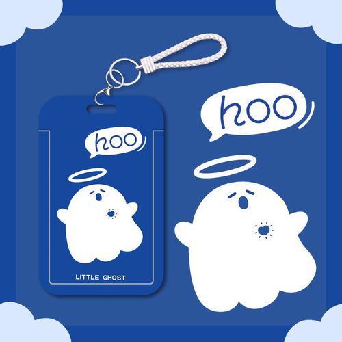 潮流克莱因蓝可爱小鬼情侣卡套学生校园挂绳工作证件胸牌门禁胸卡