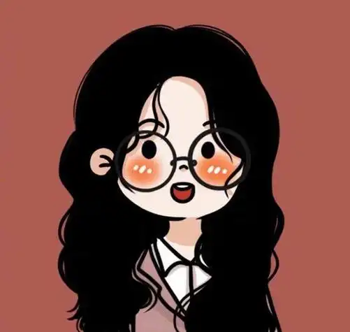 可爱的戴眼镜头像女生呆萌 女生头像图片大全 -【爱个性】