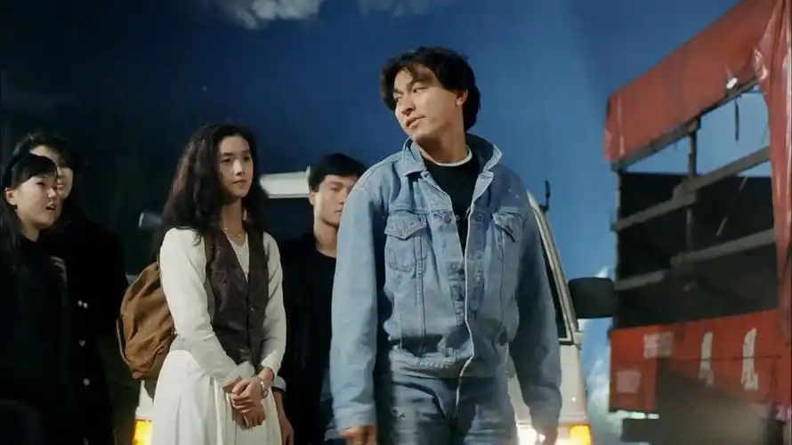 1990天若有情之追梦人乖乖女就这么穿赛博朋克的香港夜景吴倩莲