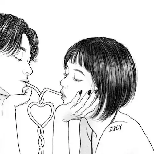 微信头像情侣专用一对唯美