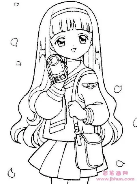 少女简笔画少女简笔画简单又漂亮