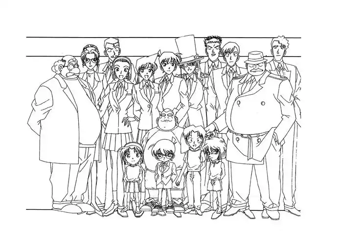 线稿集·名侦探柯南 动画线稿原画合集(227p)
