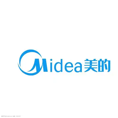 美的midea蓝色企业logo图标