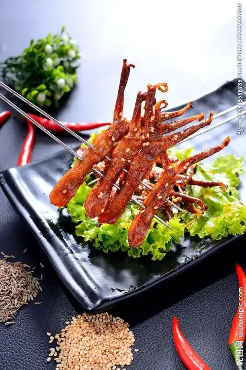 麻辣烤鸭舌