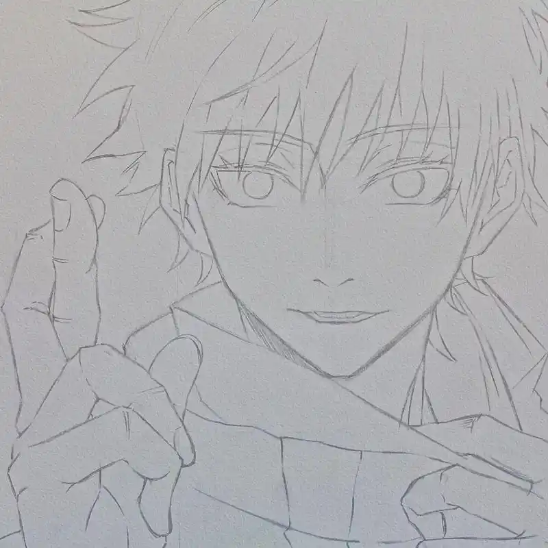 『领域展开』.#临摹 #五条悟 #马克笔 - 抖音