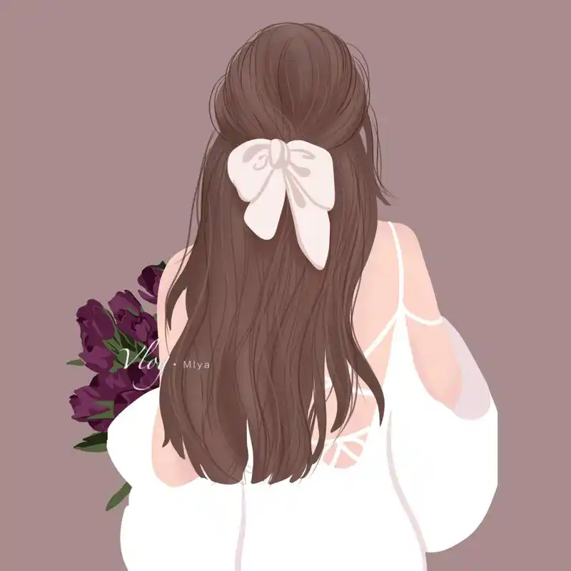 插画头像/背影女孩 好久没更新啦,最近画了一组背影女孩,背影太好看了