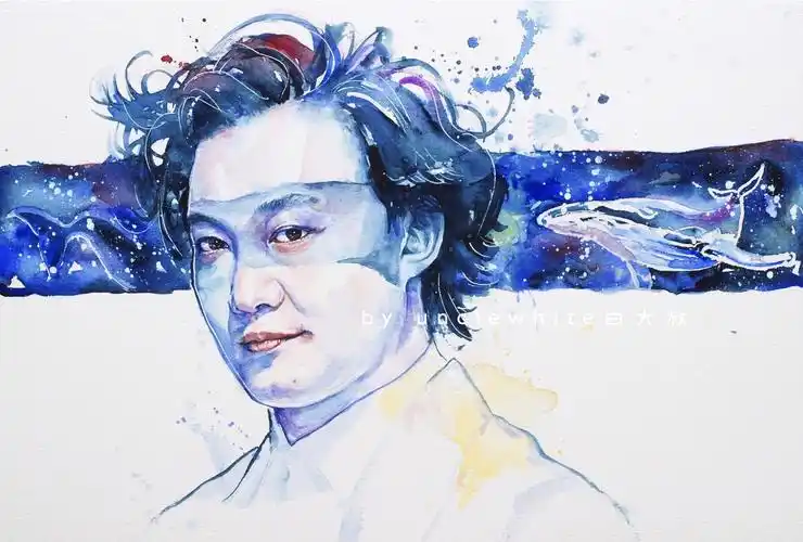 竟花光我所有运气 /超白大叔水彩肖像陈奕迅 |插画|创作习作|超白大叔