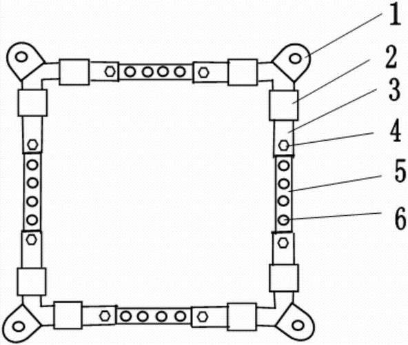 一种可调式轴承抱杆腰环