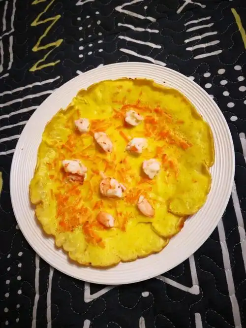 虾仁蛋饼