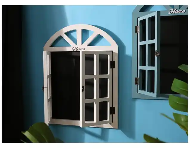 儿童房间创意假窗户仿真黑板奶茶店墙面装饰品墙上墙壁挂件小壁挂