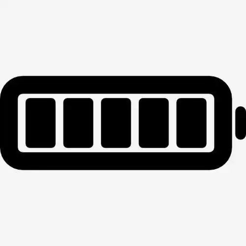 完整的电池充电状态界面符号图标