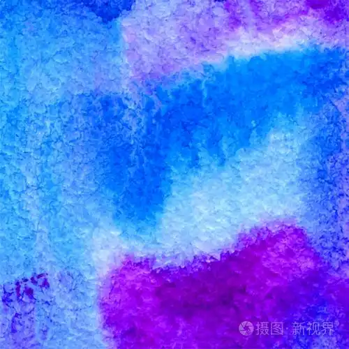 矢量抽象水彩的蓝色和紫色背景