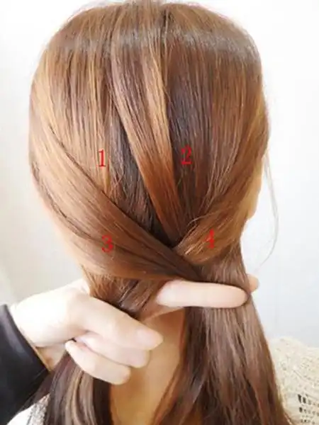 气质韩式鱼骨辫编法 立显小3岁