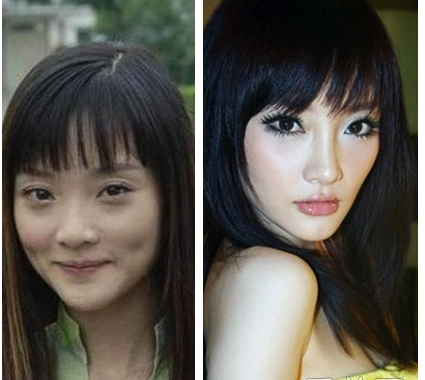 李小璐隆胸前后照胸比脸还大隆胸差别惊人