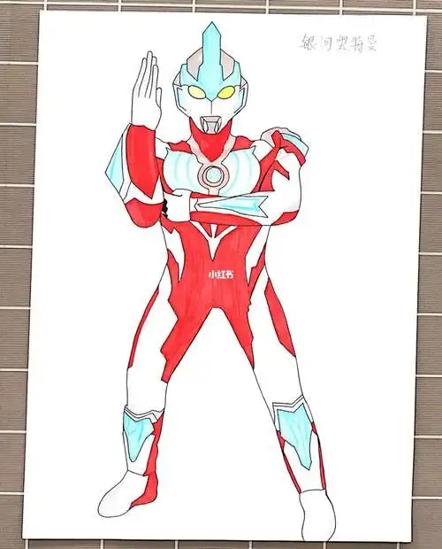奥特曼美术画奥特曼手绘画图片