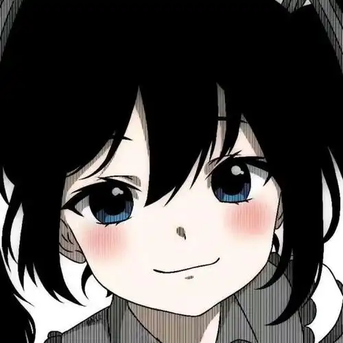 日系黑白冷酷高冷女生头像