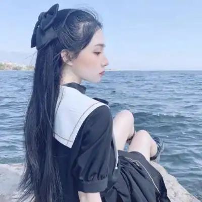 高清唯美的小清新浅蓝色系女头图片,女生头像图片