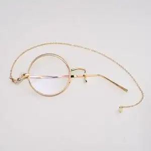 日本购单片眼镜单边单框单只有度数西洋镜朋克风装饰链子网红拍照