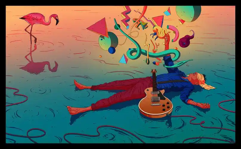 西班牙插画师olivierbonhomme爵士图腾系列插画