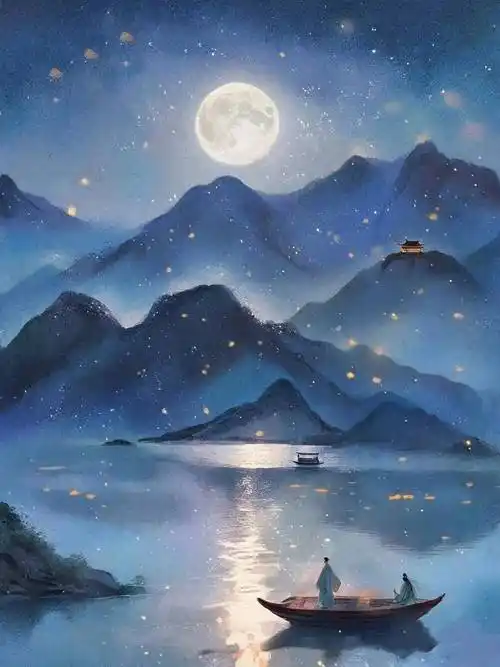 玉容寂寞泪阑干,73句长夜漫漫诗词:灯残人静时,有人欢喜有人愁