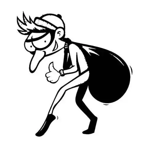 蒙面的小偷人物简笔画步骤图片大全偷车贼人物简笔画步骤图片大全手绘