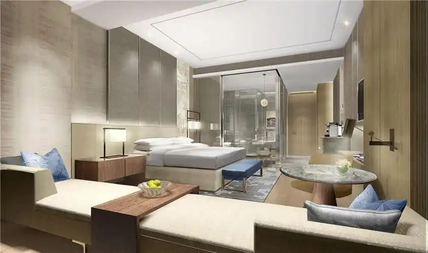bld-中国江阴澄星万豪酒店客房丨设计方案 效果图 cad平面图327m