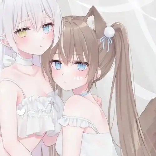 动漫女生超可爱闺蜜头像