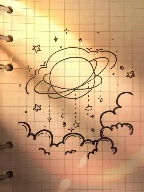 可爱简笔画分享412宇宙