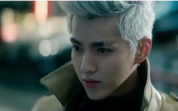 吴亦凡老炮儿白色头发图片