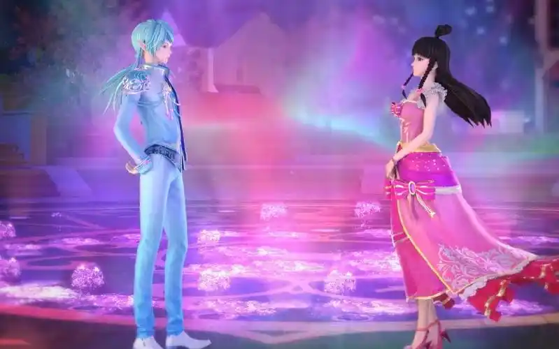 精灵梦叶罗丽水王子换上礼服和王默约会第七季人物太美了