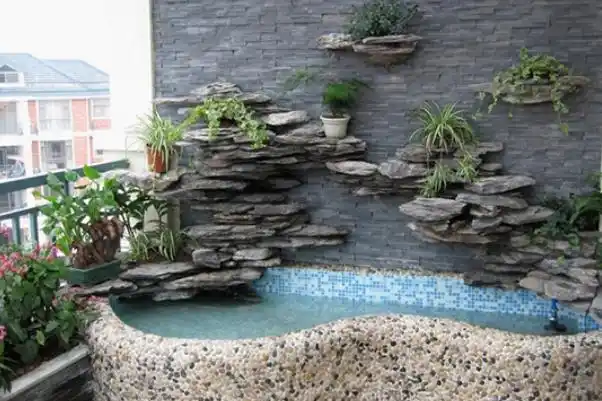 阳台假山鱼池的设计方案?