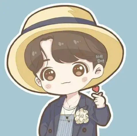 王一博のq版卡通头像没心没肺快乐翻倍