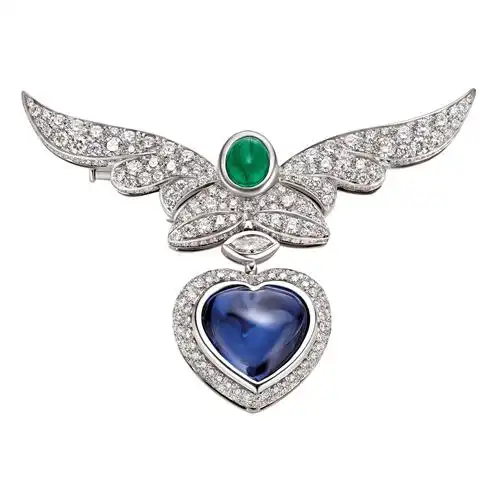 bulgari宝格丽wildpop系列popheart坦桑石挂坠项链